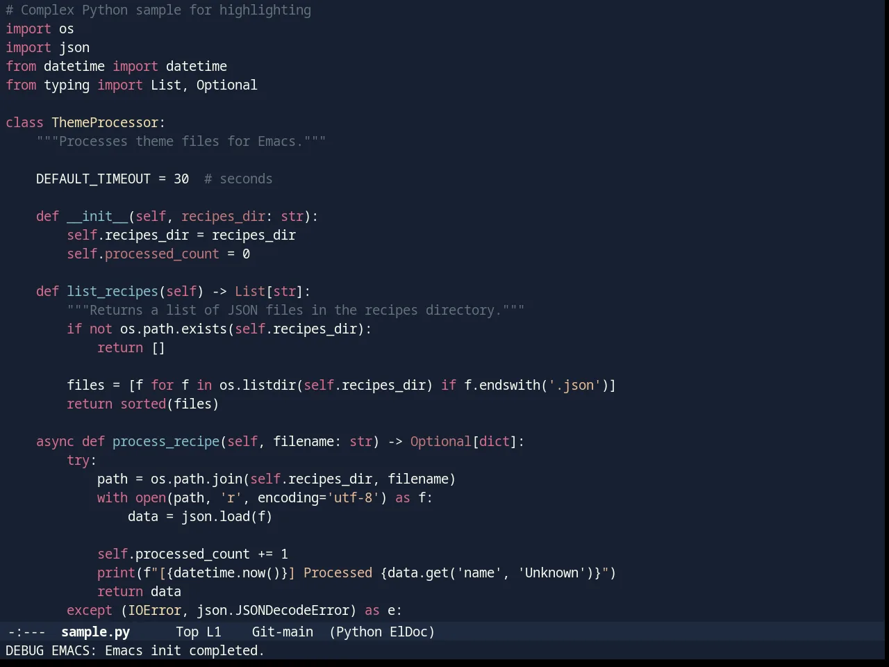 Timu-Rouge in python-mode