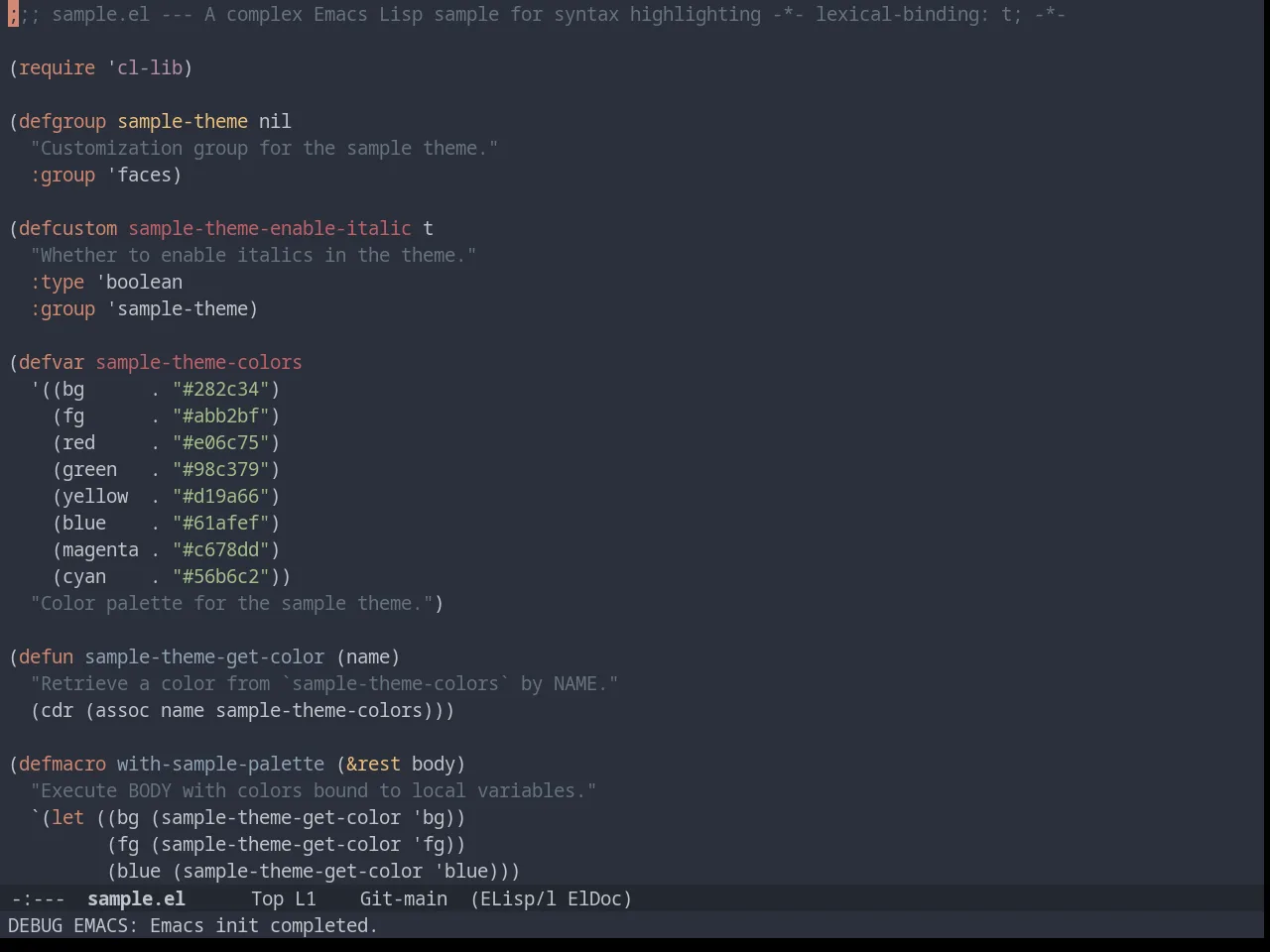 Timu-Spacegrey Dark in emacs-lisp-mode