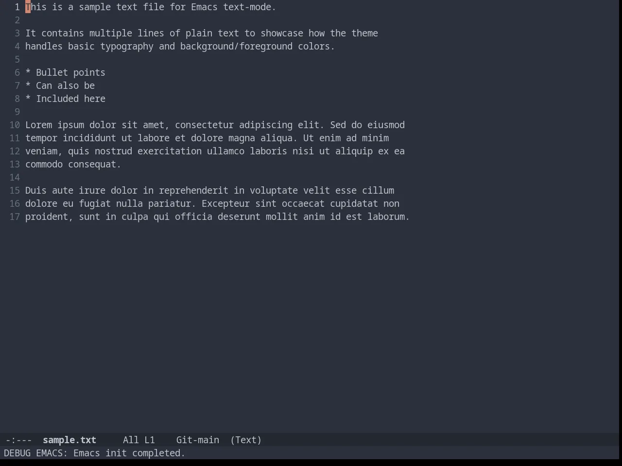 Timu-Spacegrey Dark in text-mode