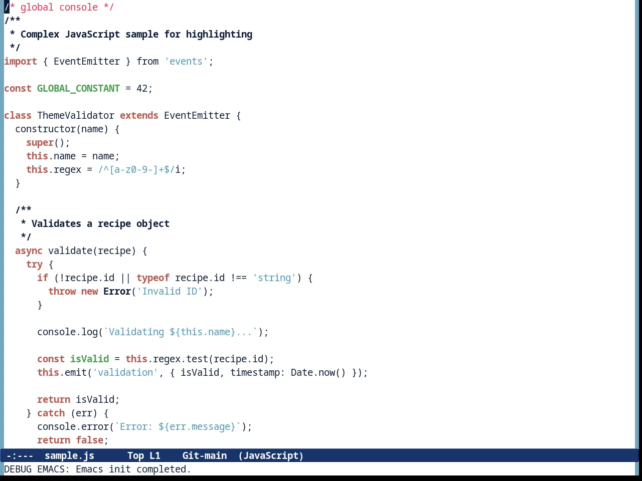 Tommyh Theme in javascript-mode