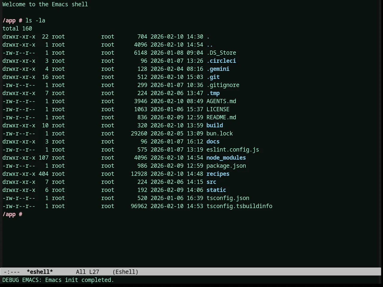 Toxi Theme in eshell