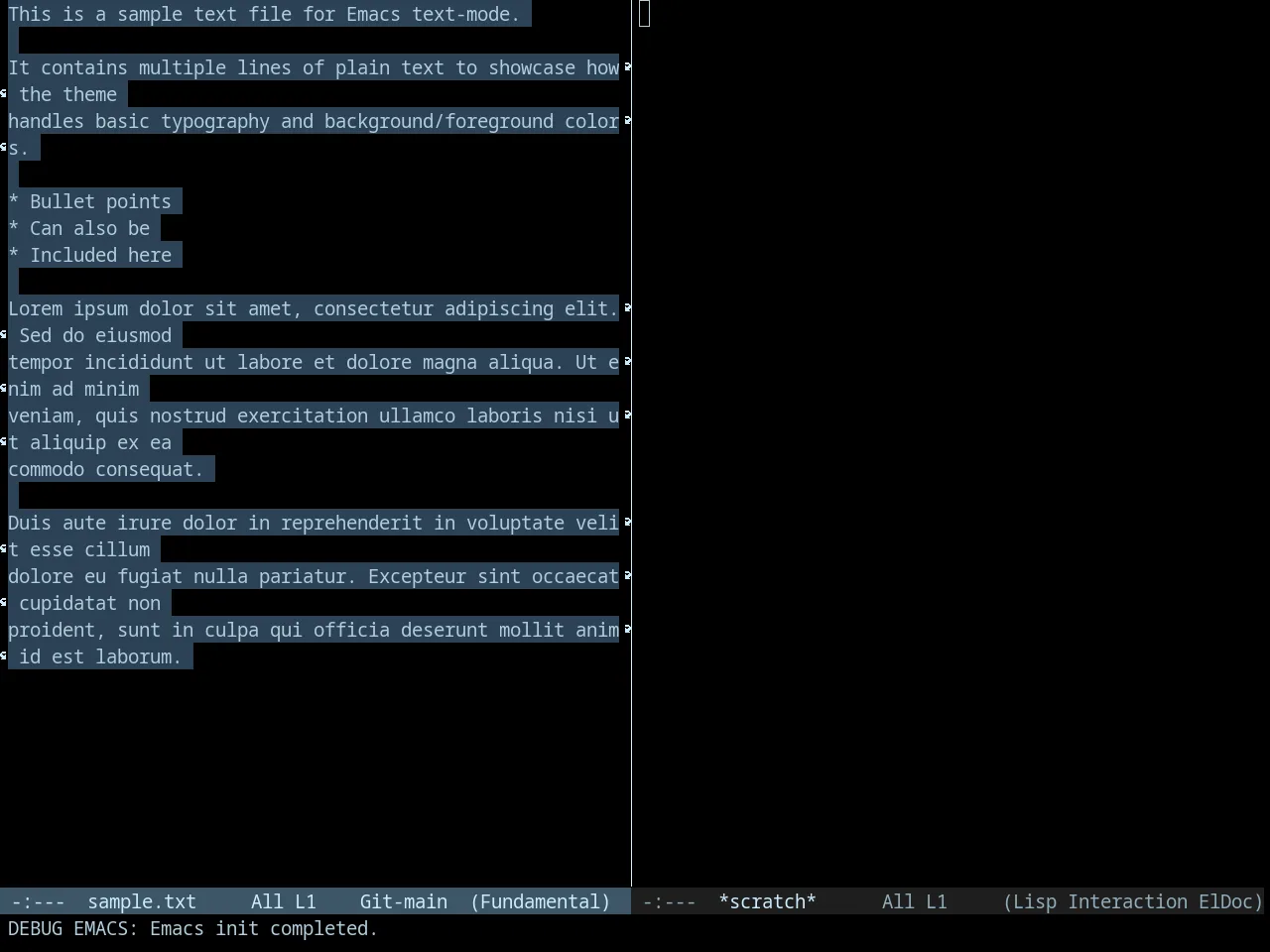 Tron Legacy Theme in fundamental-mode