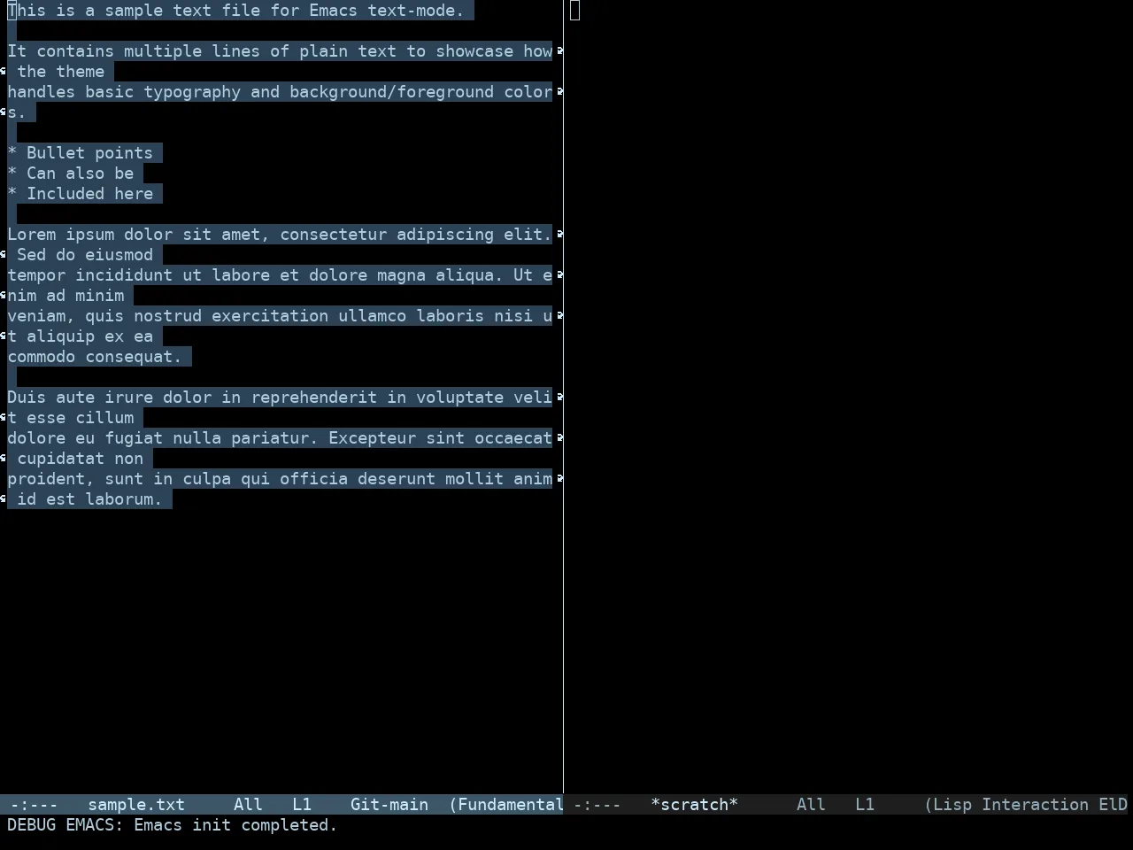 Tron Legacy Theme in fundamental-mode