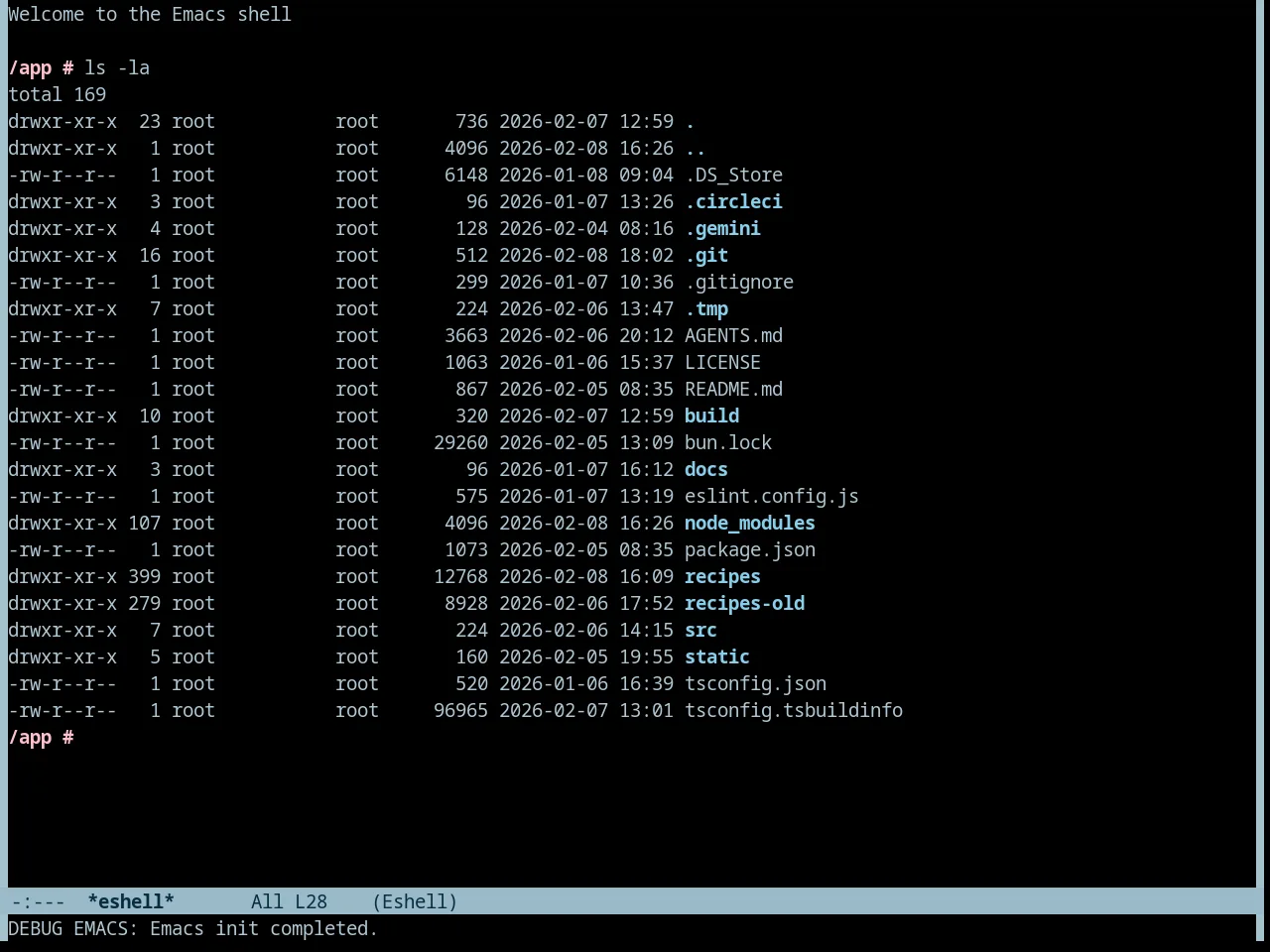 Tron Theme in eshell