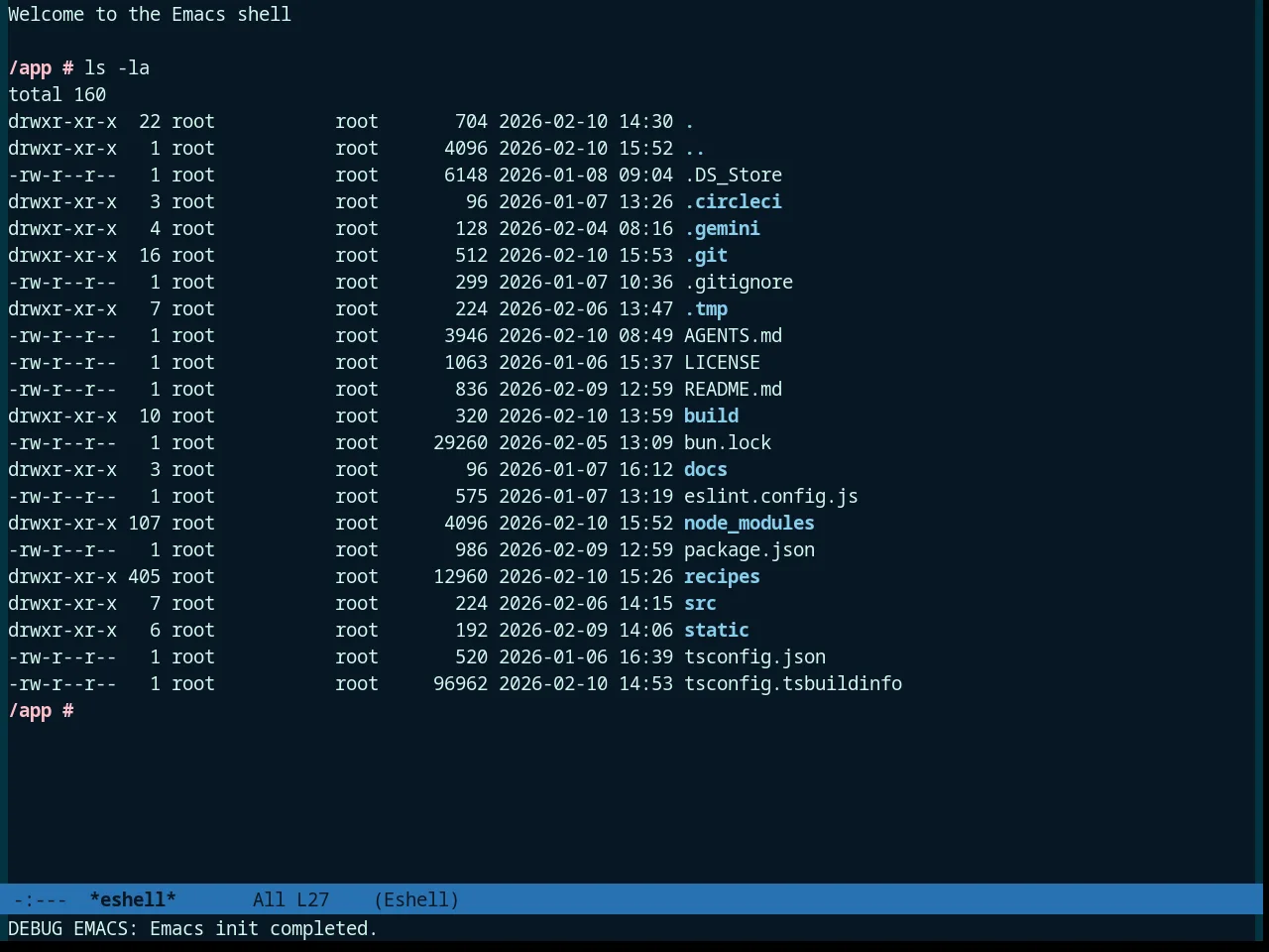 Tronesque Theme in eshell