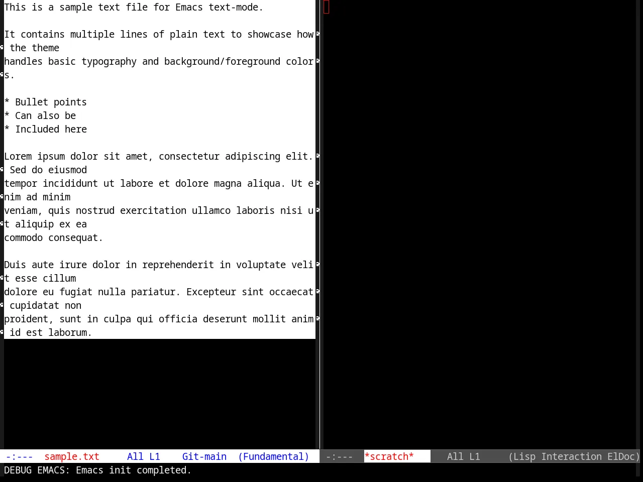 TTY Dark Theme in fundamental-mode