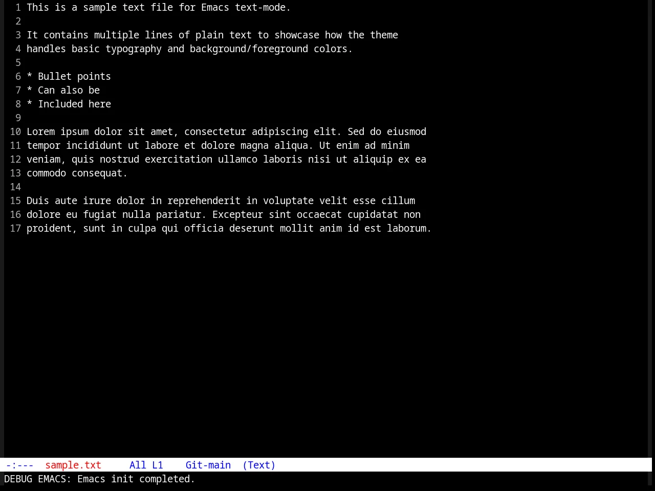 TTY Dark Theme in text-mode