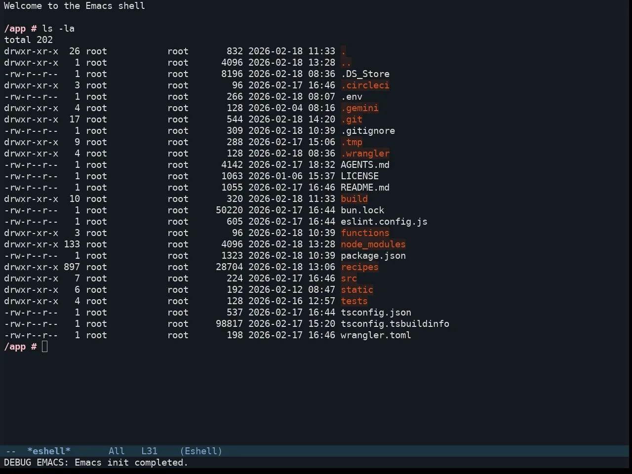 Twilight Anti Bright Theme in eshell