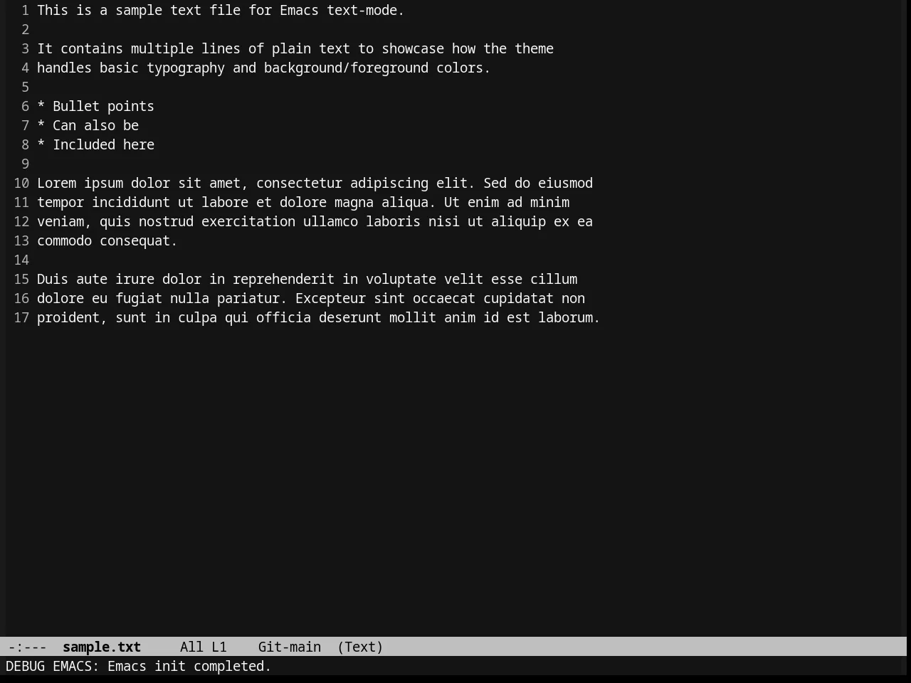 Twilight Theme in text-mode