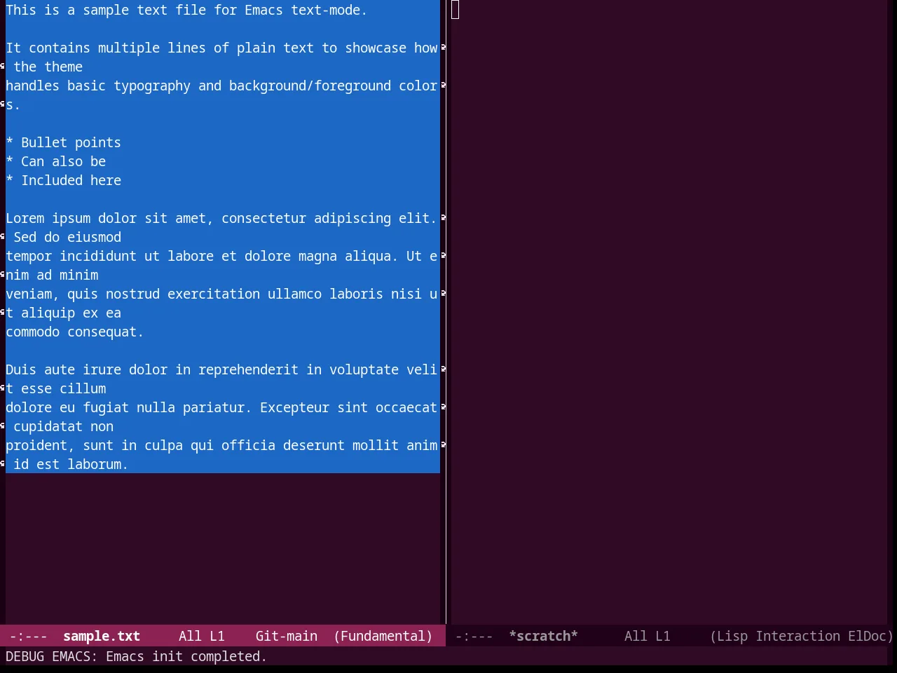 Ubuntu Theme in fundamental-mode