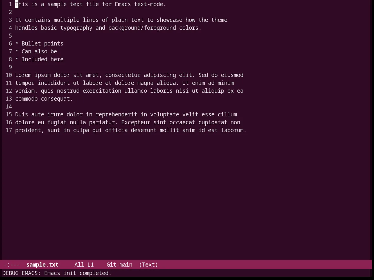Ubuntu Theme in text-mode