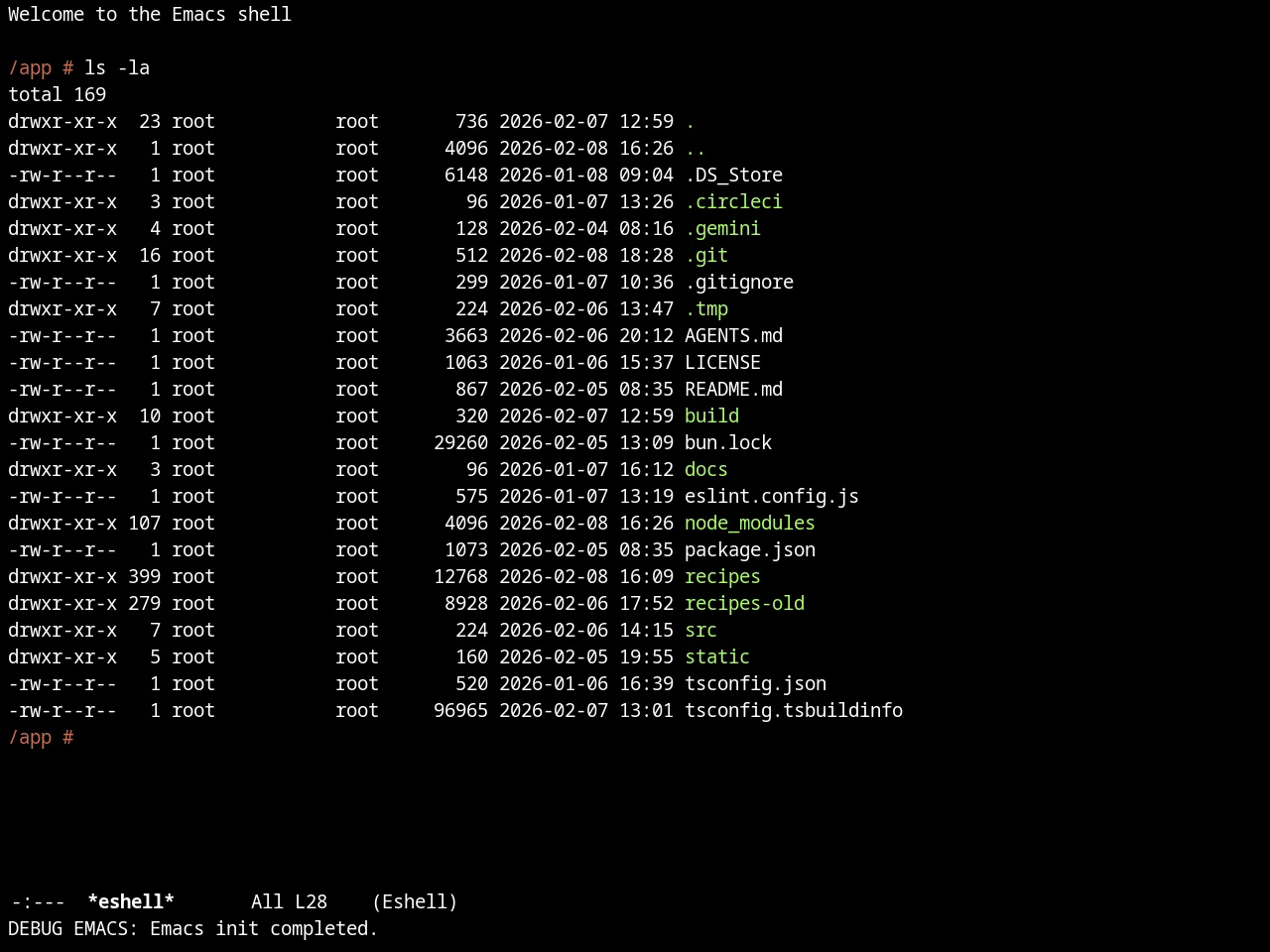 Ujelly Theme in eshell