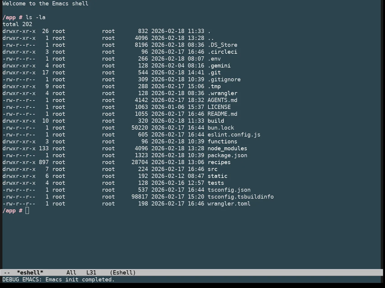 Undersea Theme in eshell