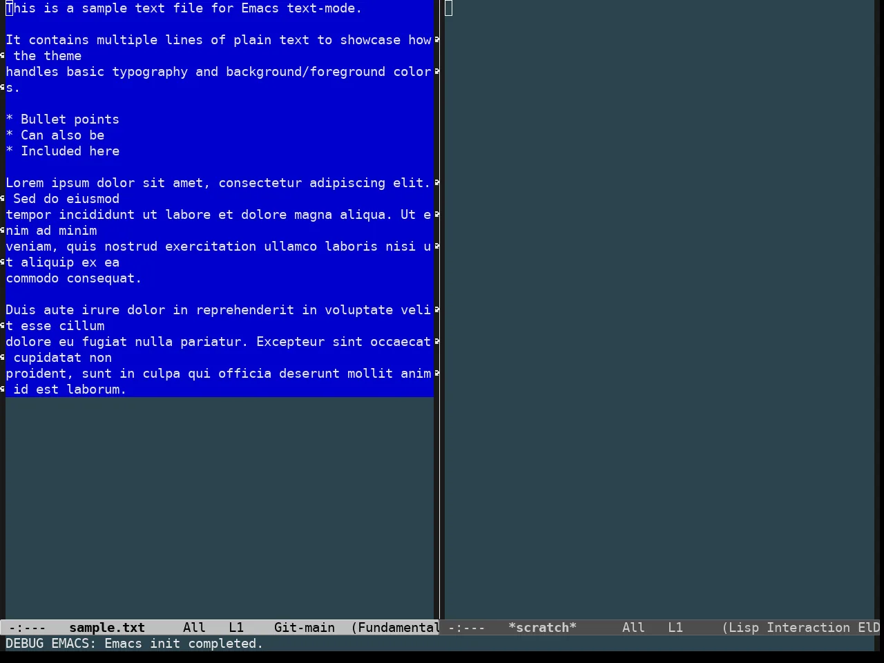 Undersea Theme in fundamental-mode