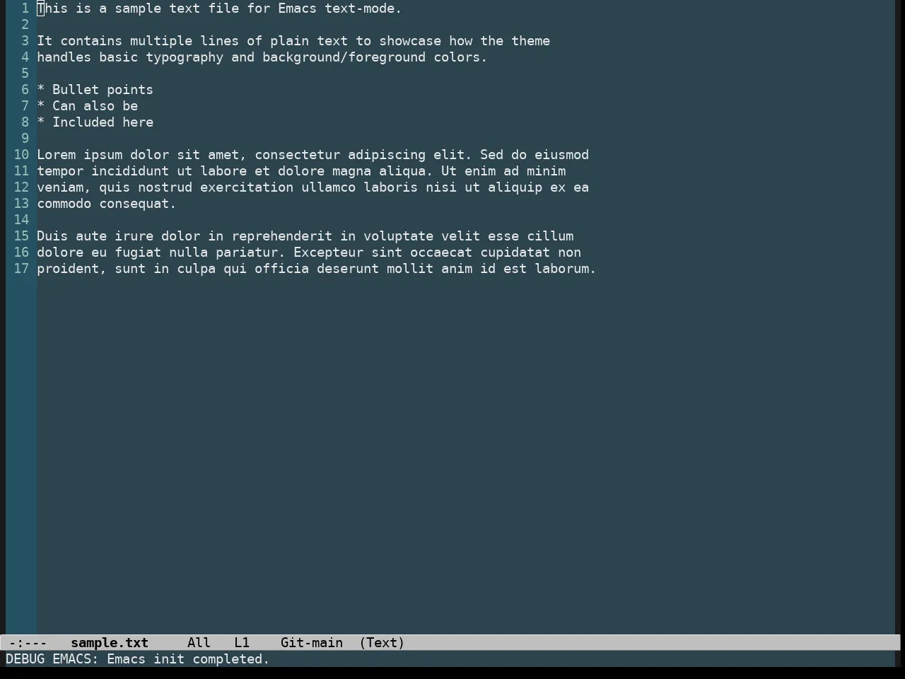 Undersea Theme in text-mode