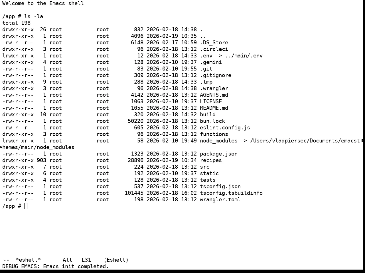 Unspecified Theme in eshell