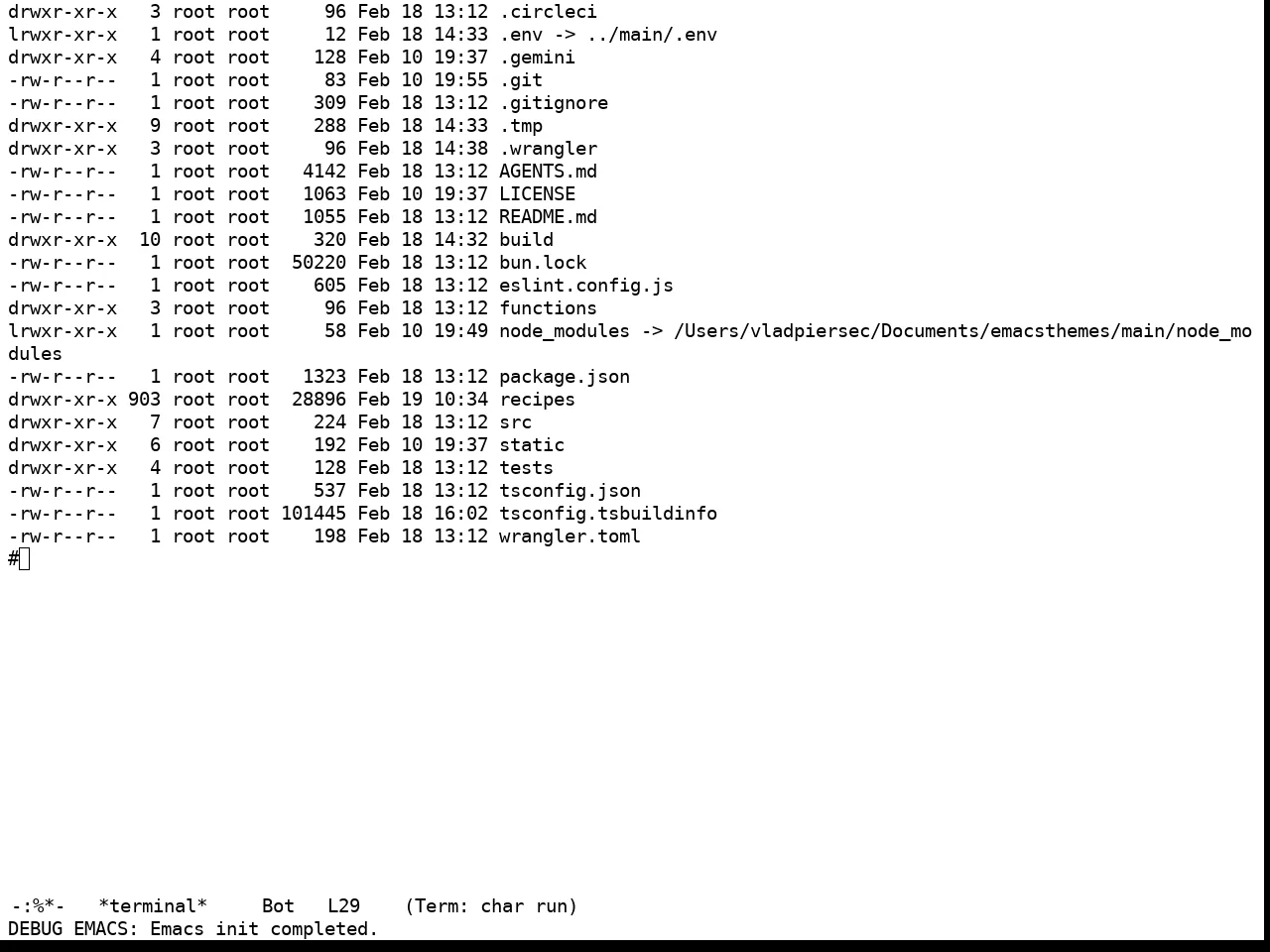 Unspecified Theme in term