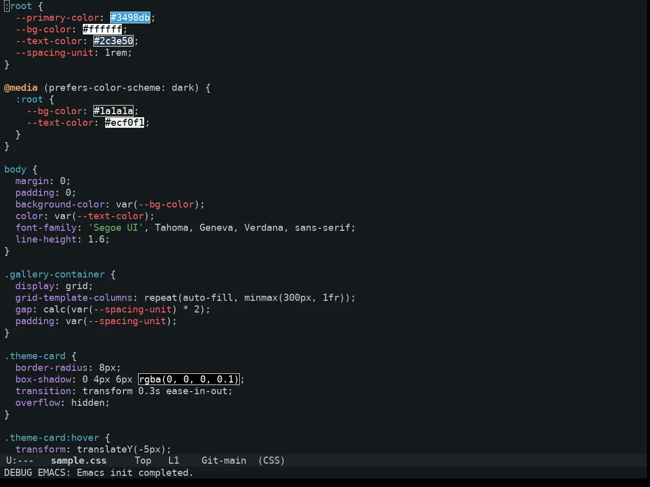 Uwu Theme in css-mode