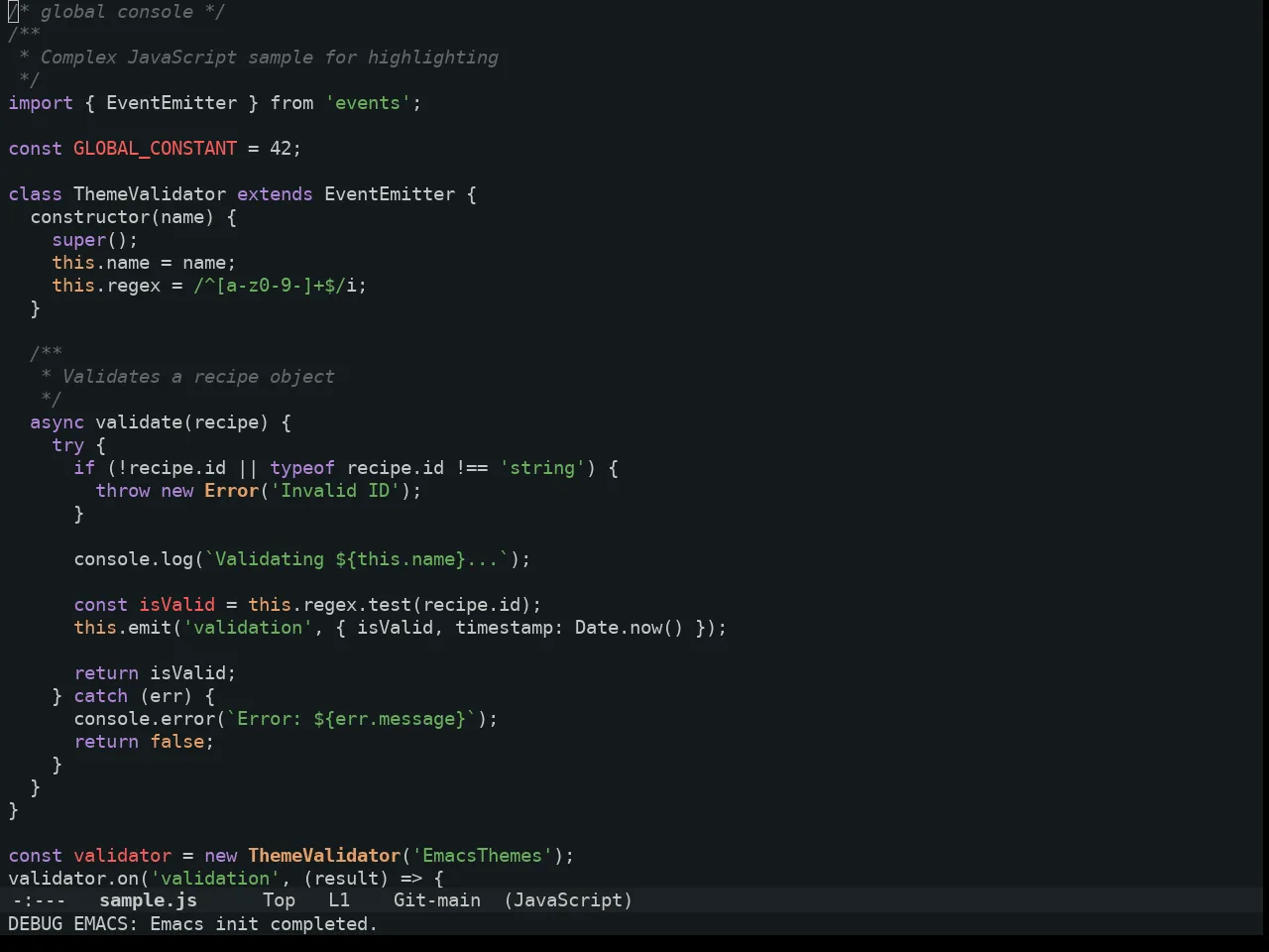 Uwu Theme in javascript-mode