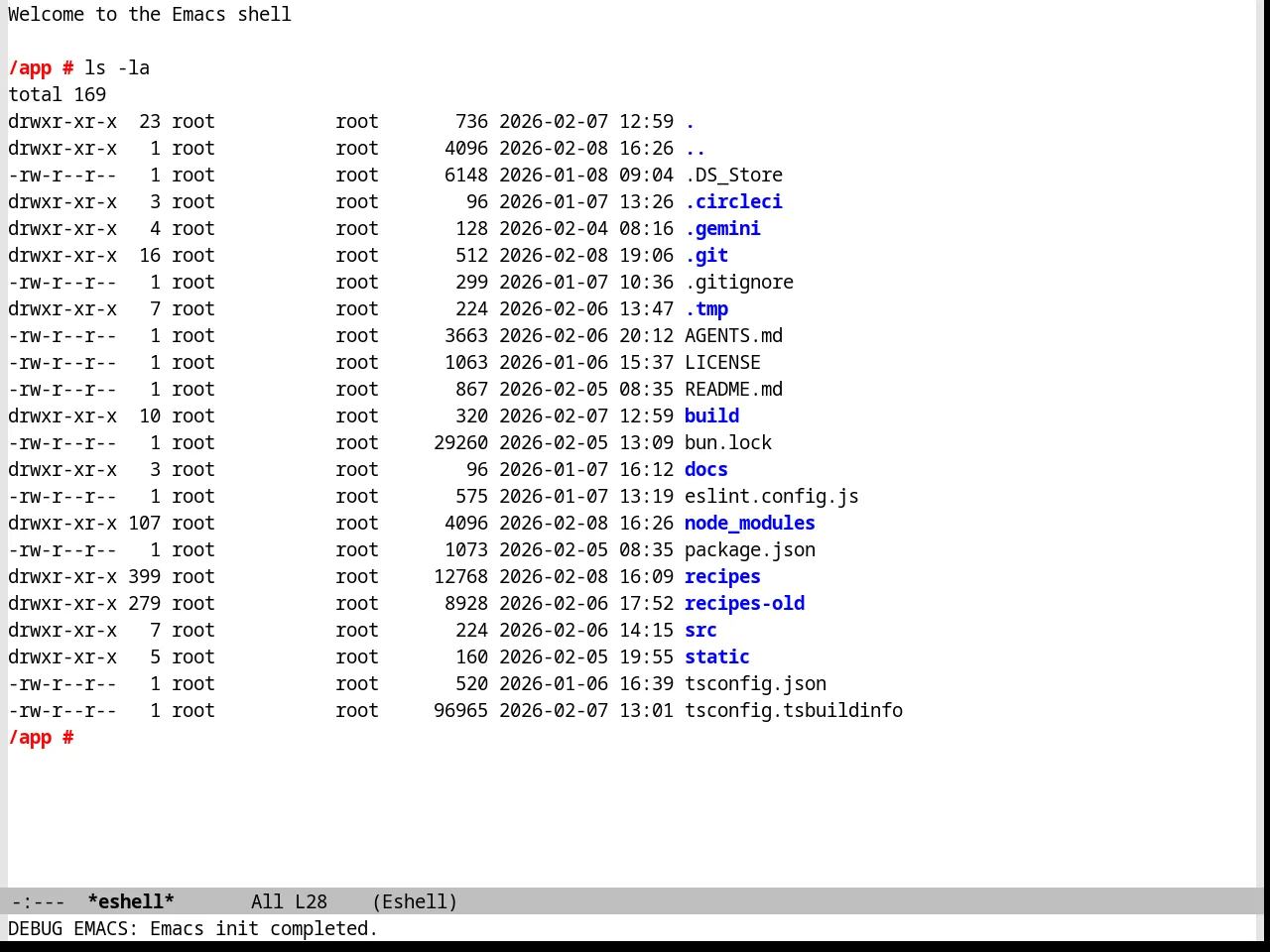 Vim Colors Theme in eshell