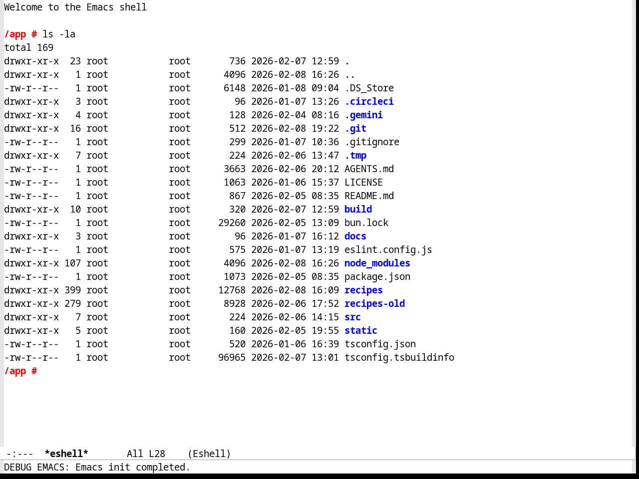 VS Light Theme in eshell