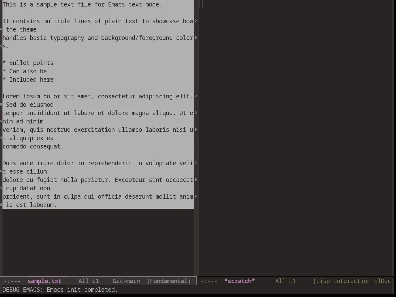 Warm Night Theme in fundamental-mode