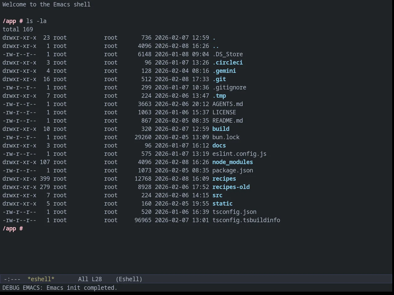 Weyland Yutani Theme in eshell