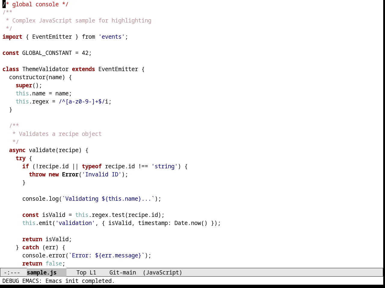 Whateveryouwant Theme in javascript-mode