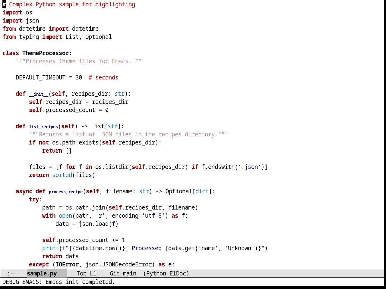 Whateveryouwant Theme in python-mode