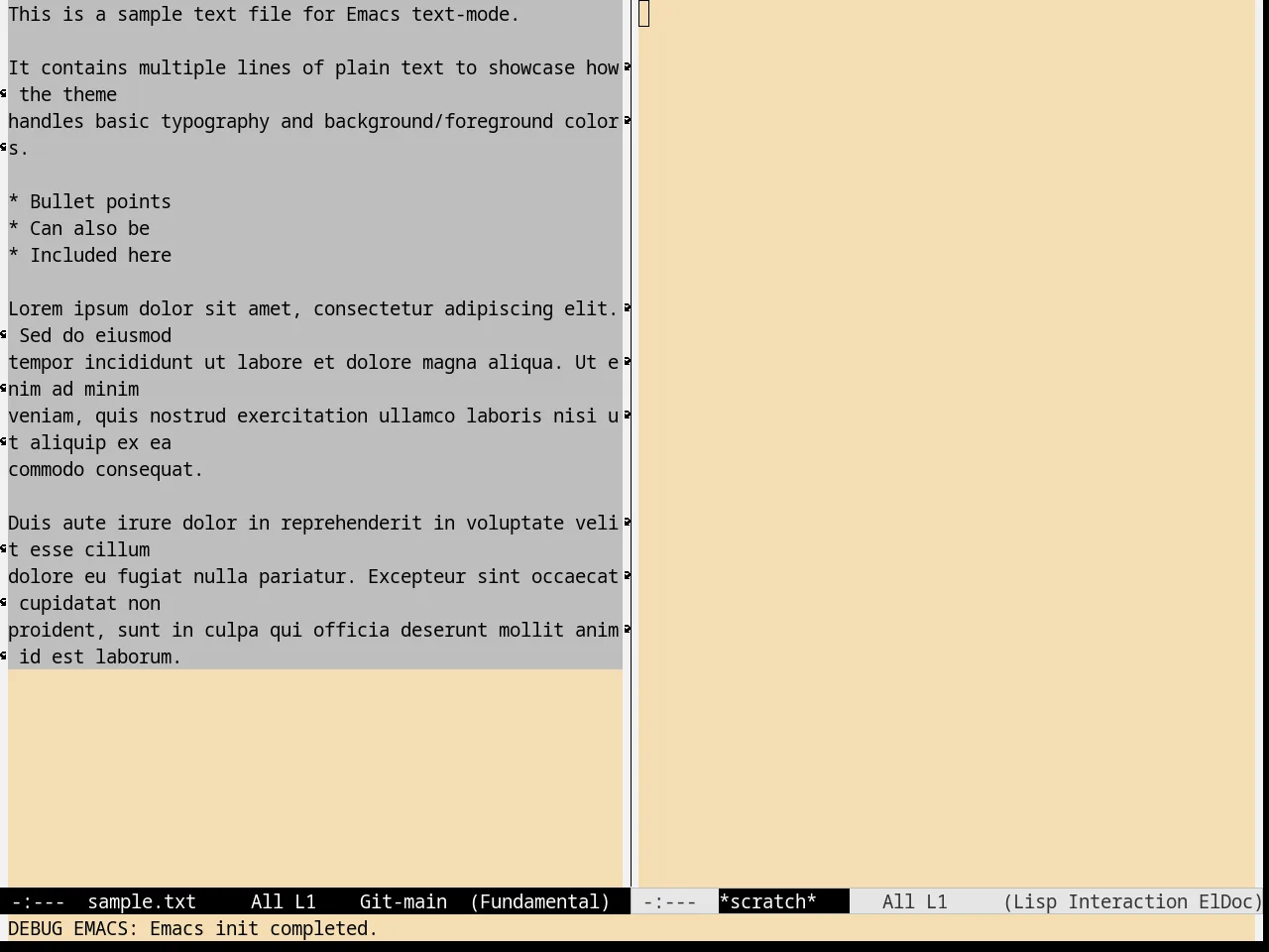 Wheat Theme in fundamental-mode