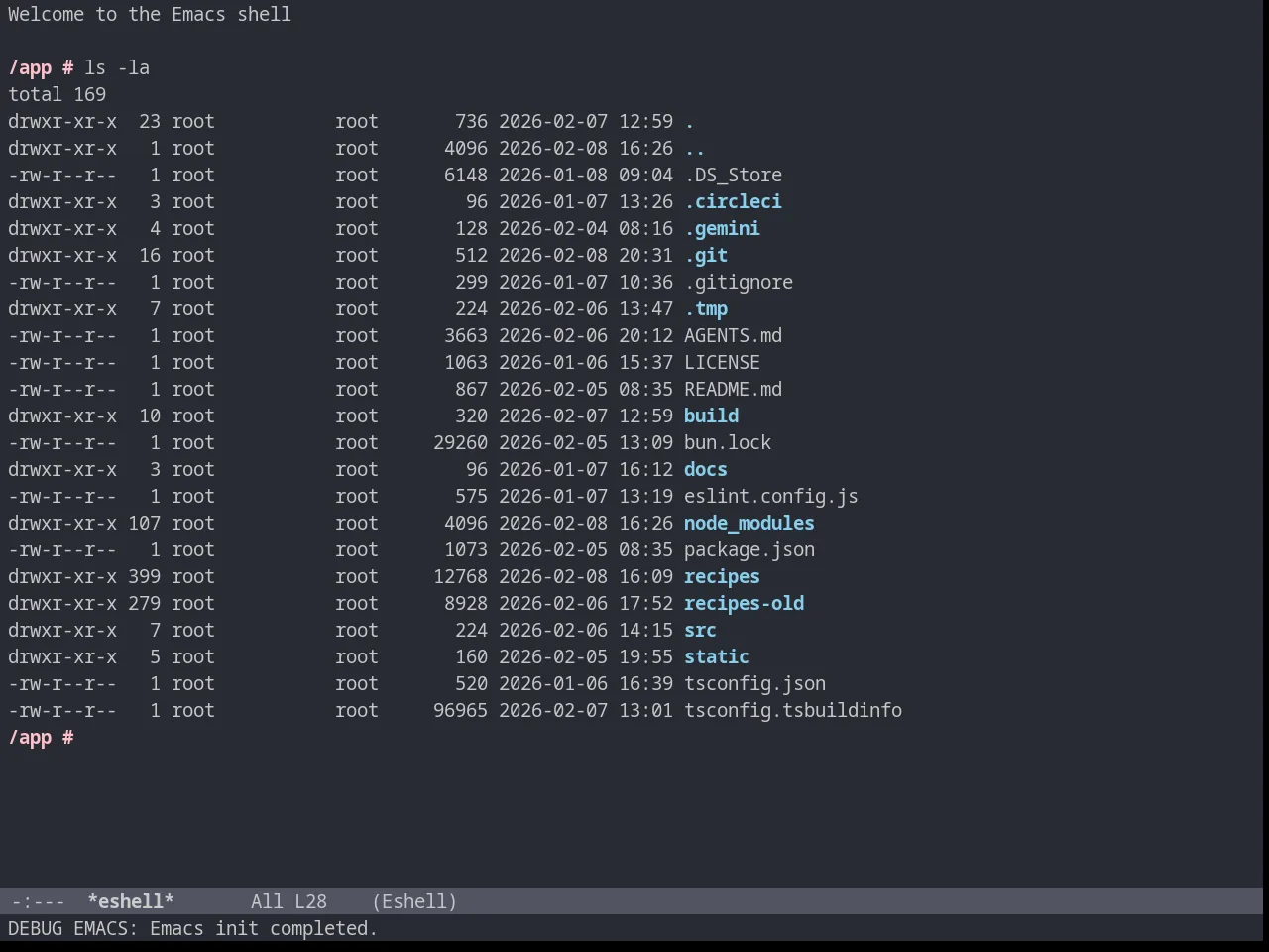 Wilmersdorf Theme in eshell