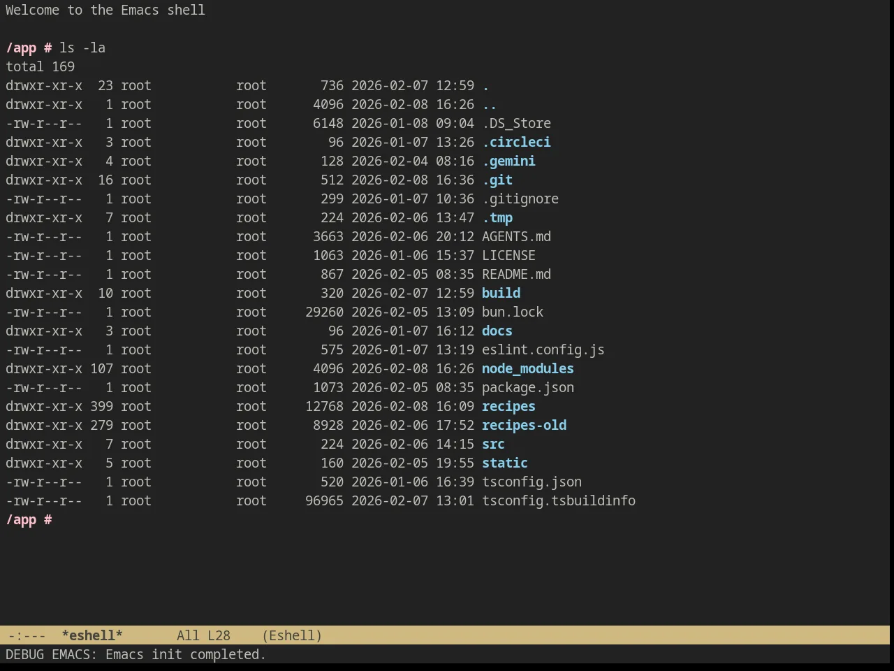 Wilson Theme in eshell