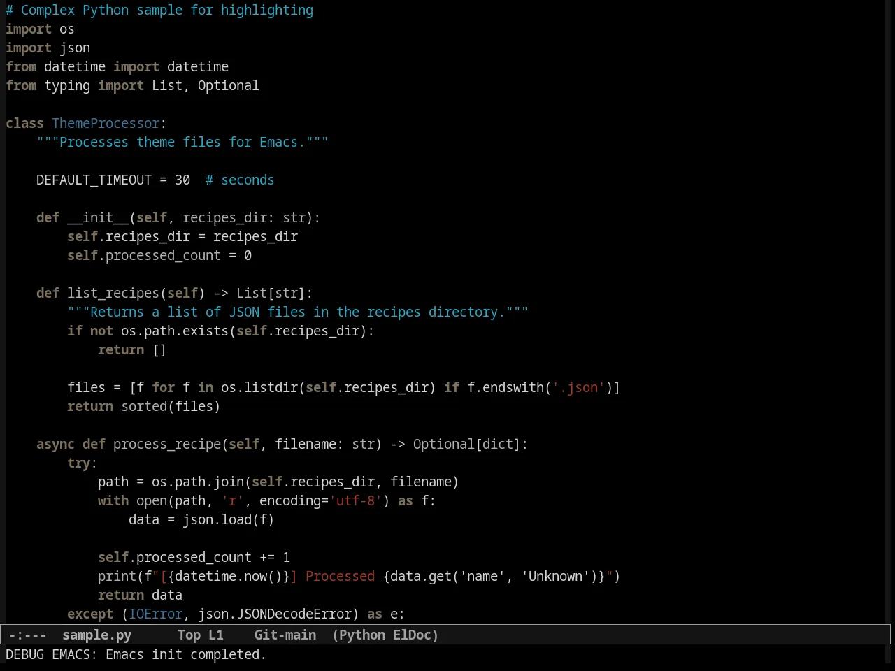 Wintermute in python-mode