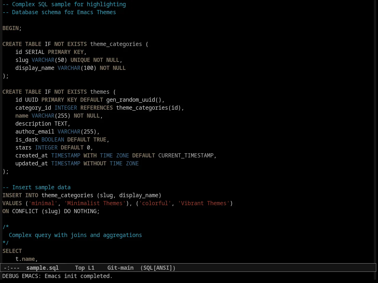 Wintermute in sql-mode