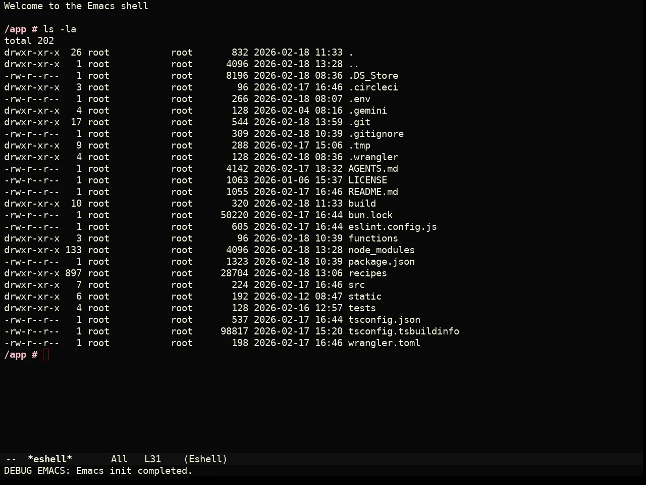 Yabaki Theme in eshell