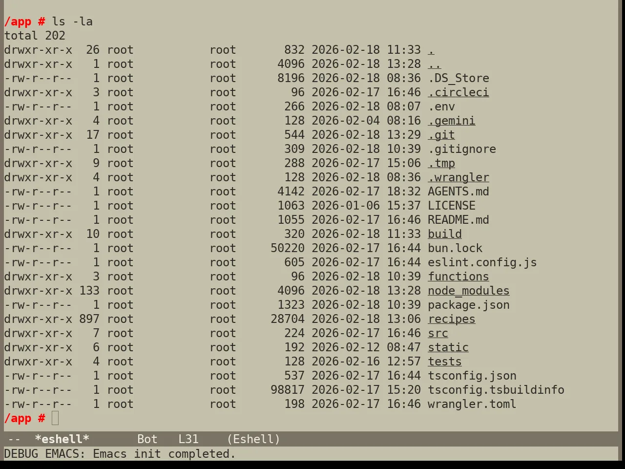 Year 1984 Theme in eshell