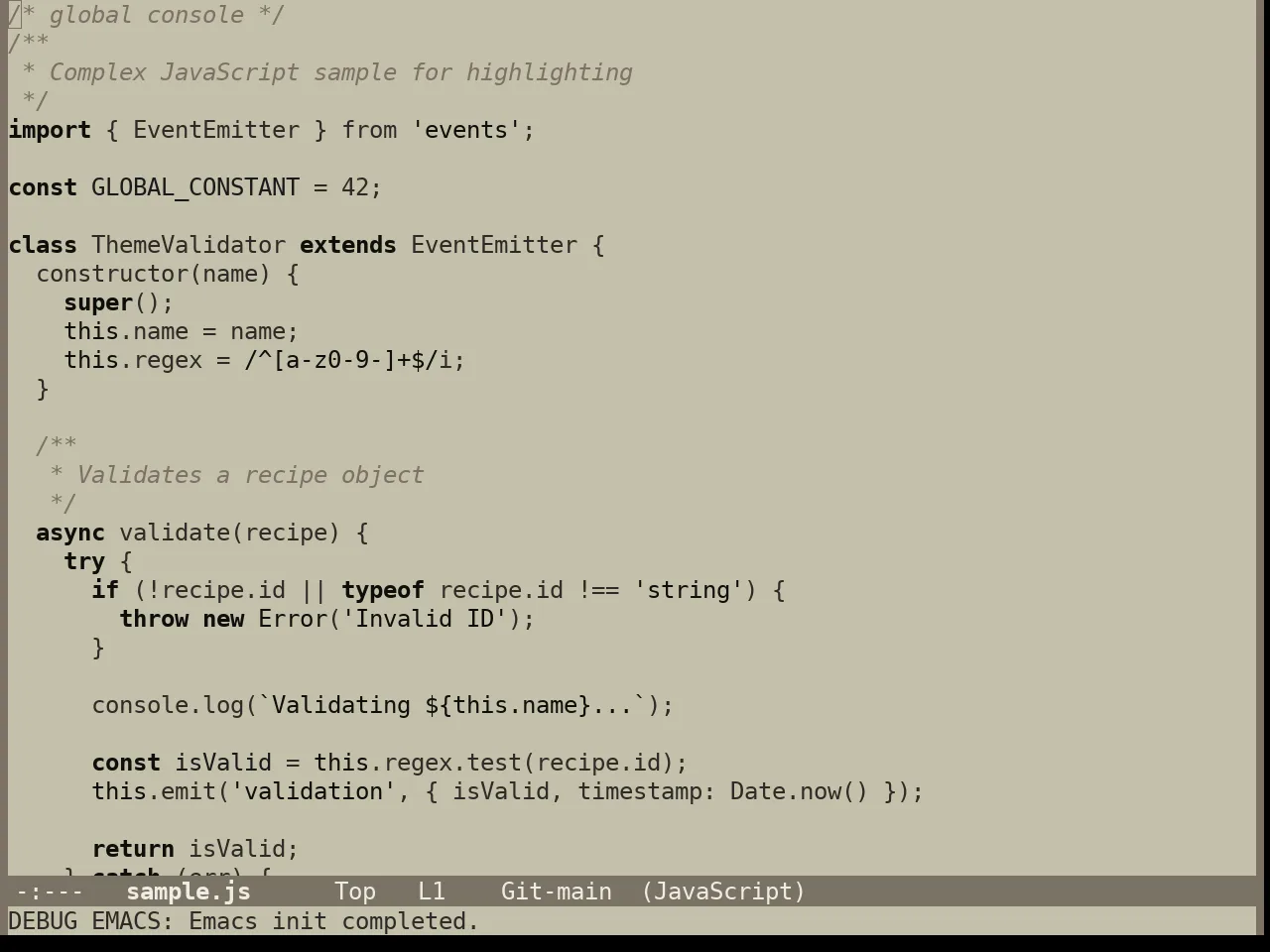 Year 1984 Theme in javascript-mode