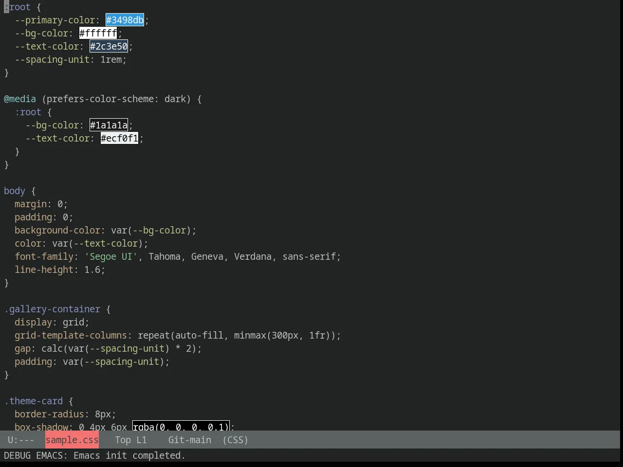 Yoshi Theme in css-mode