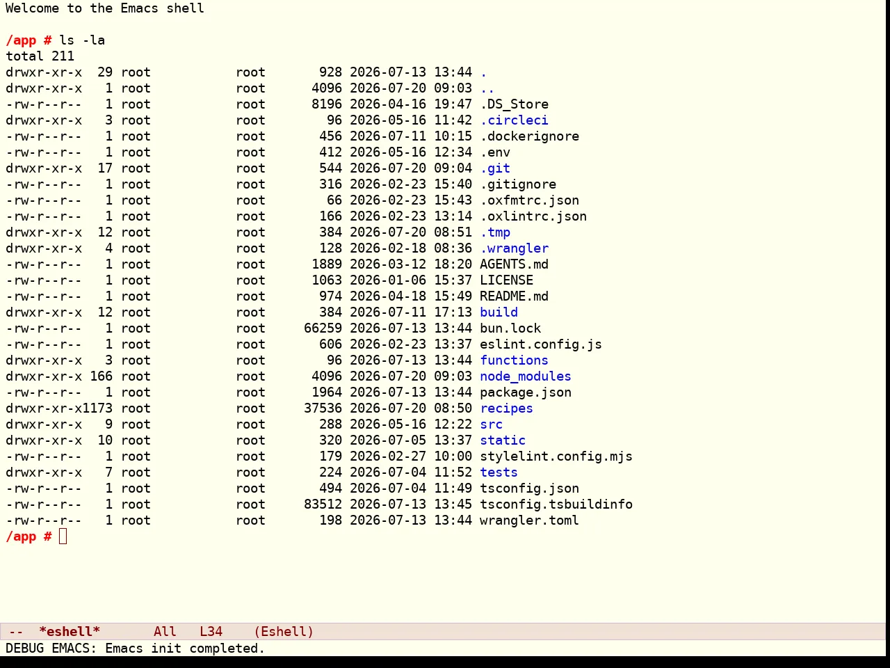 Yotsuba Theme in eshell
