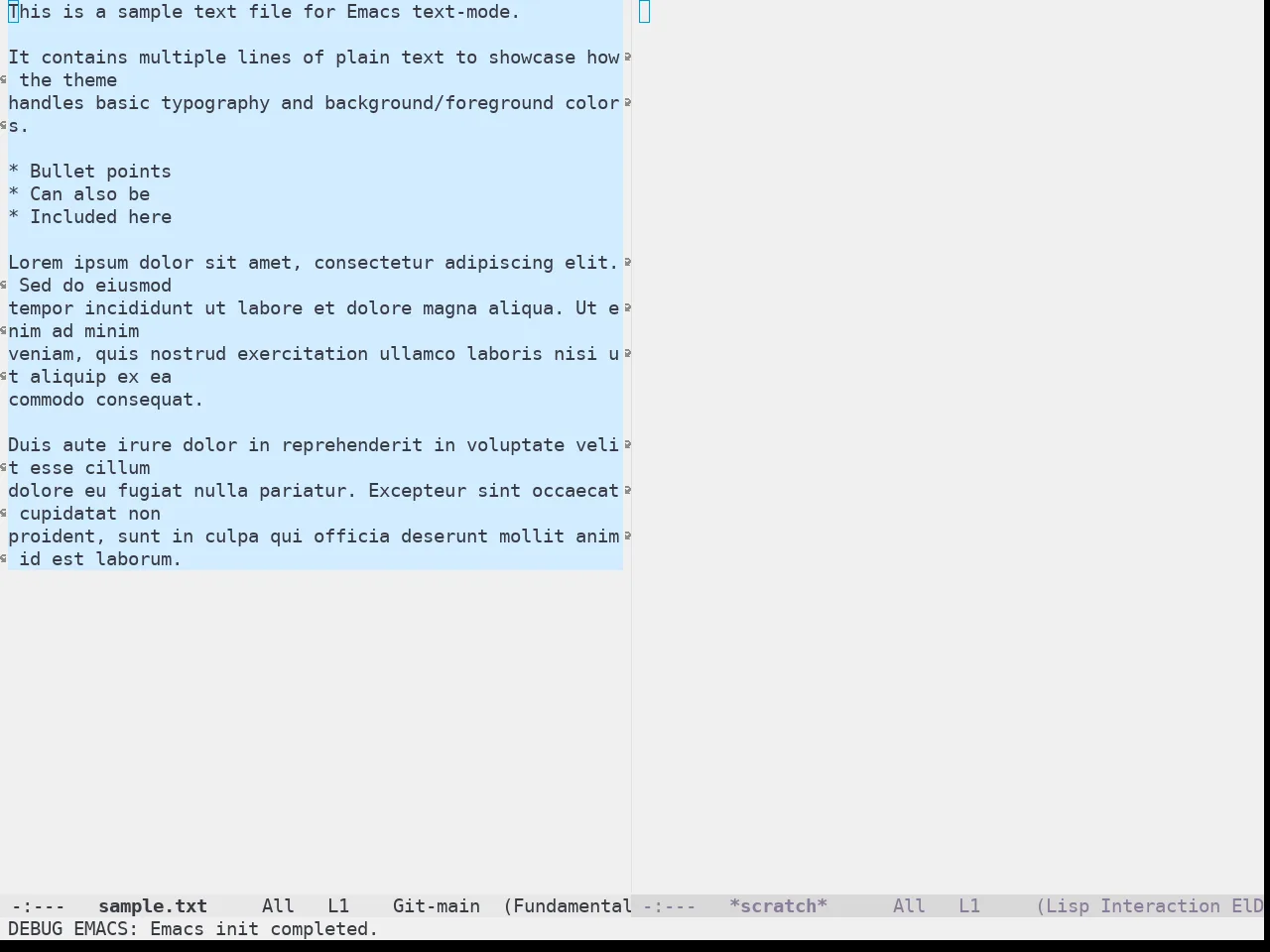 Zaiste Theme in fundamental-mode