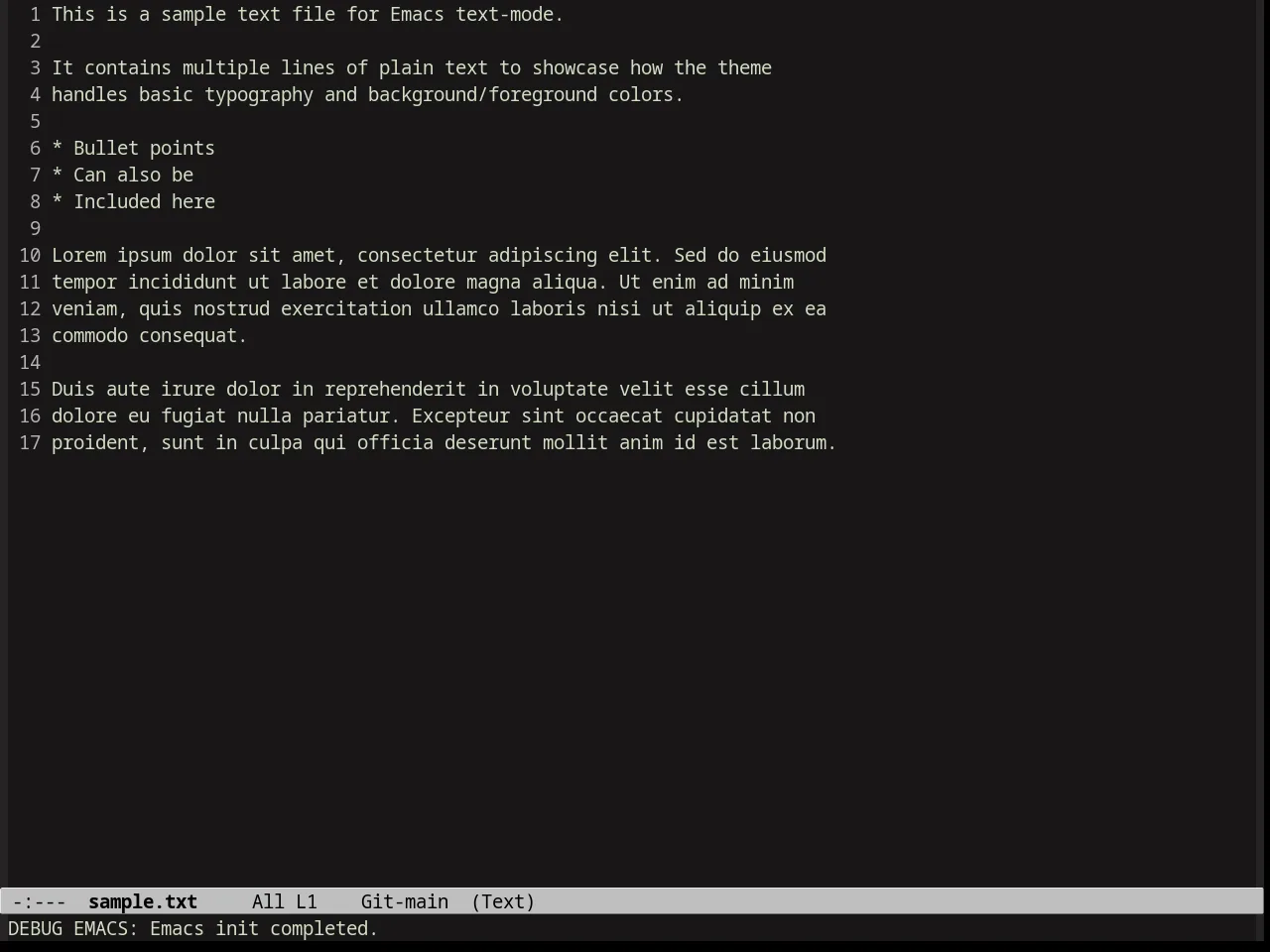Zen and Art Theme in text-mode