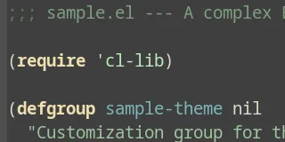 Preview of Zenburn theme