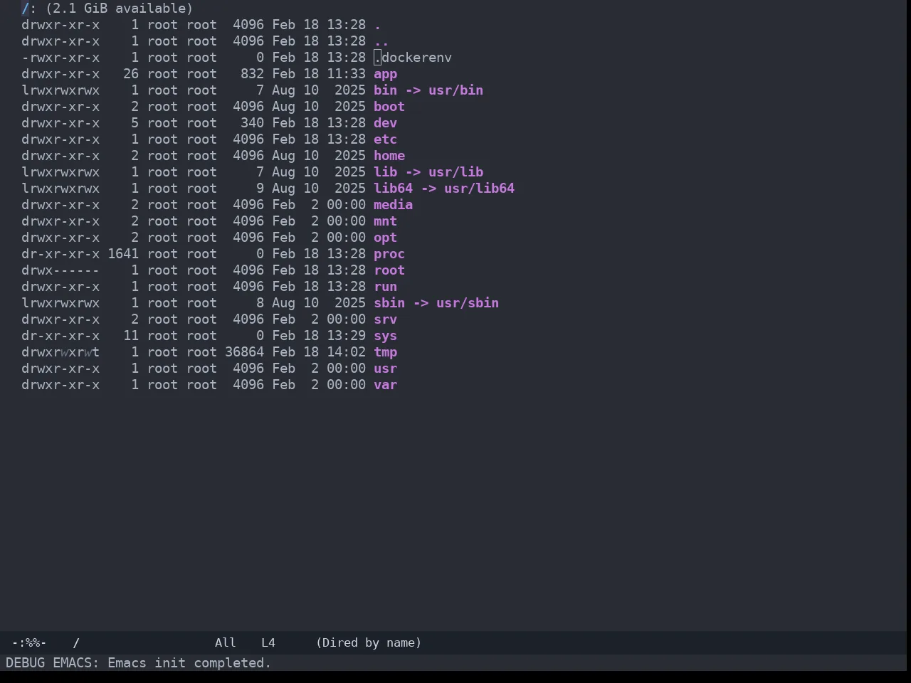 Zerodark Theme in dired