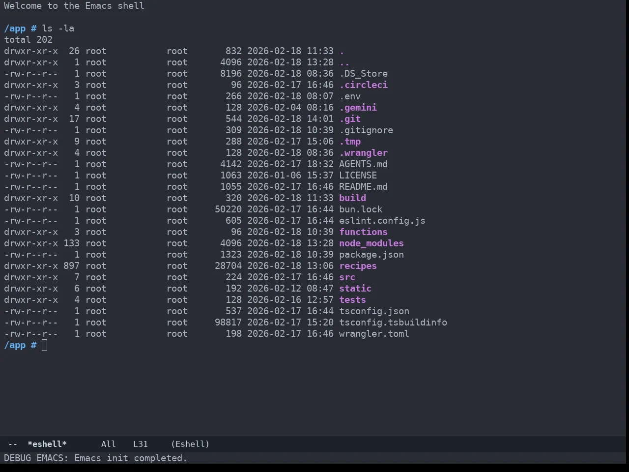 Zerodark Theme in eshell