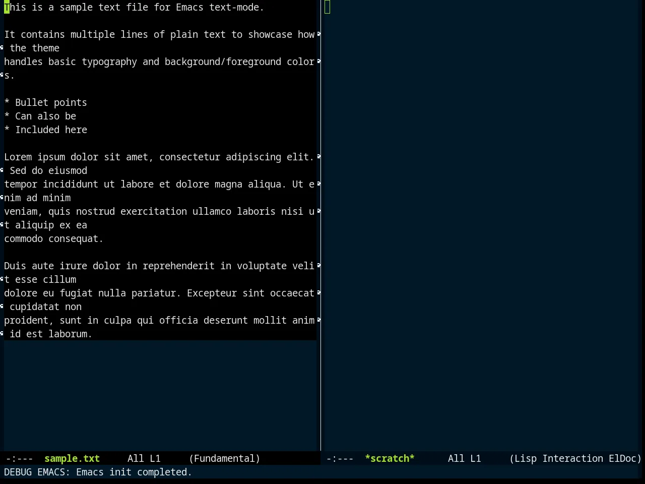 Zonokai Blue Theme in fundamental-mode