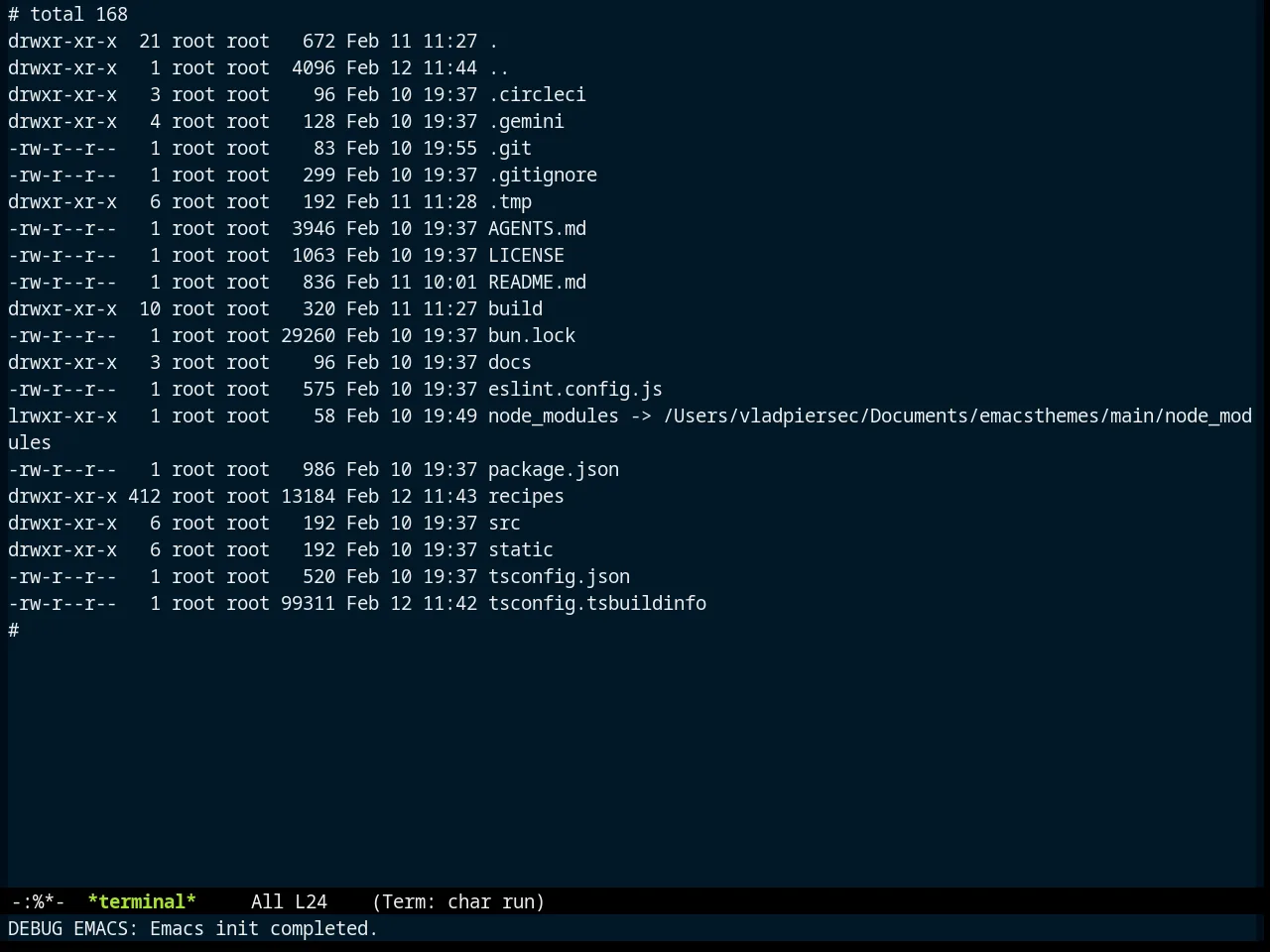Zonokai Blue Theme in term
