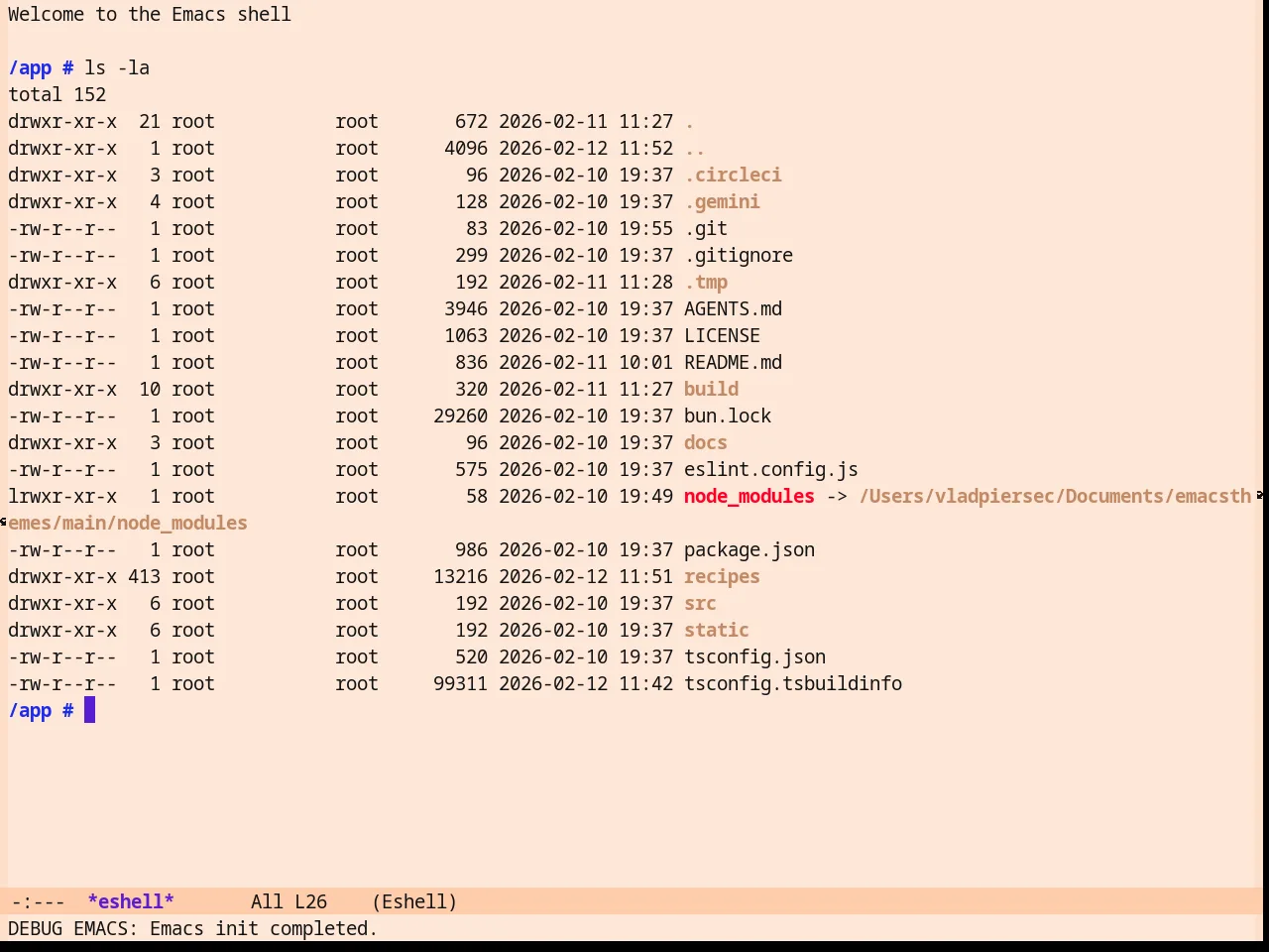 Zonokai Red Theme in eshell