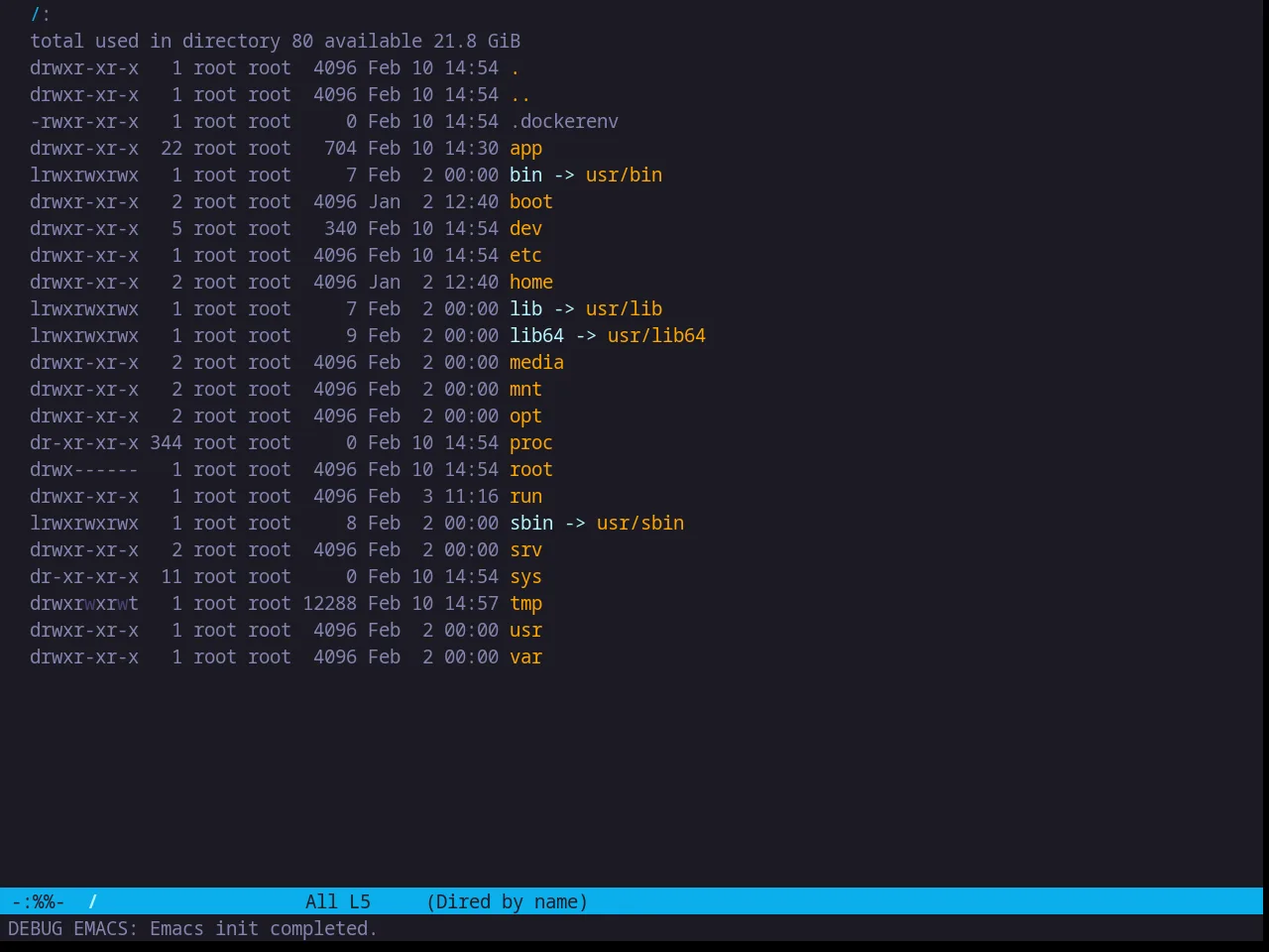 Zweilight Theme in dired