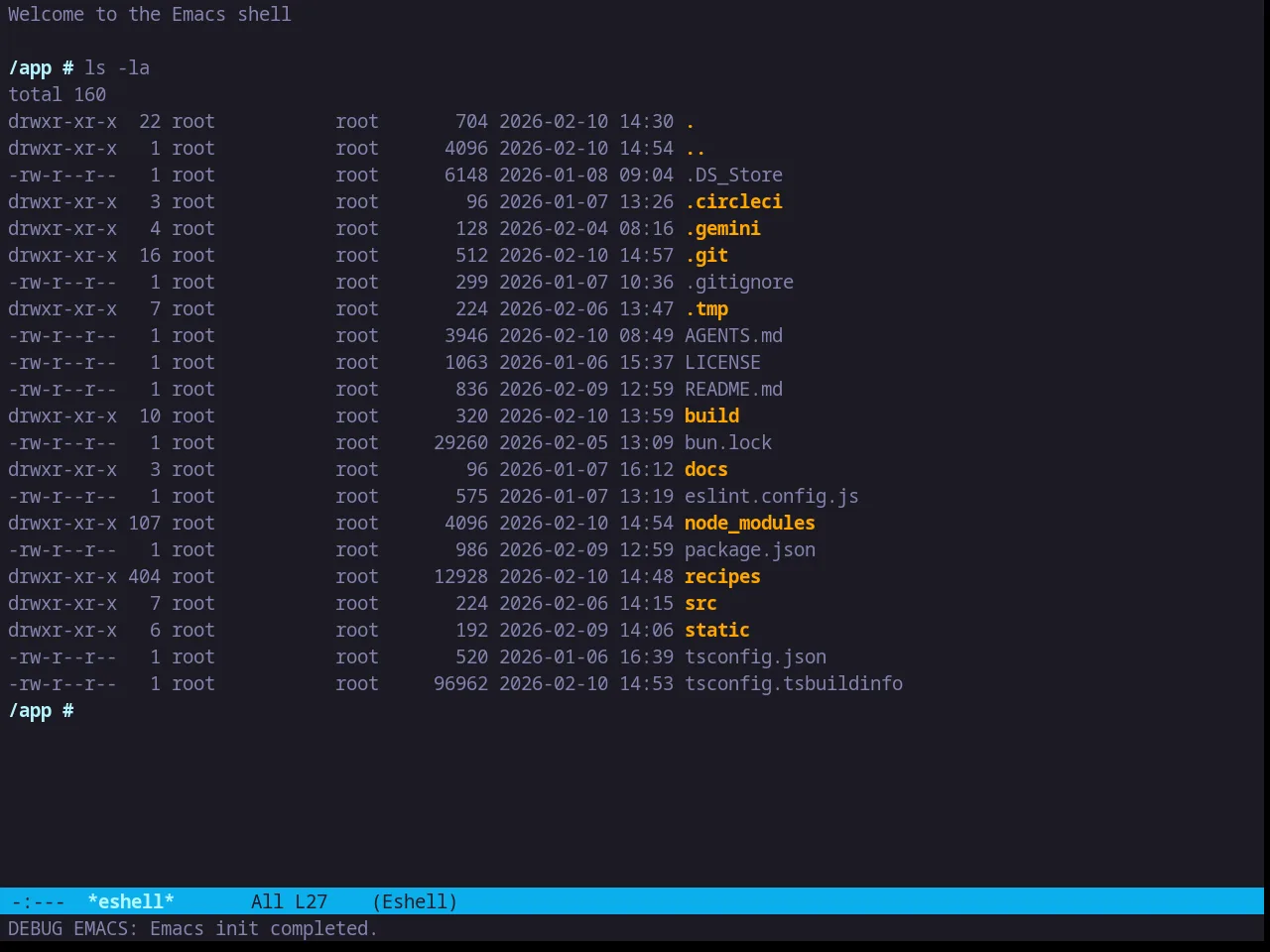 Zweilight Theme in eshell