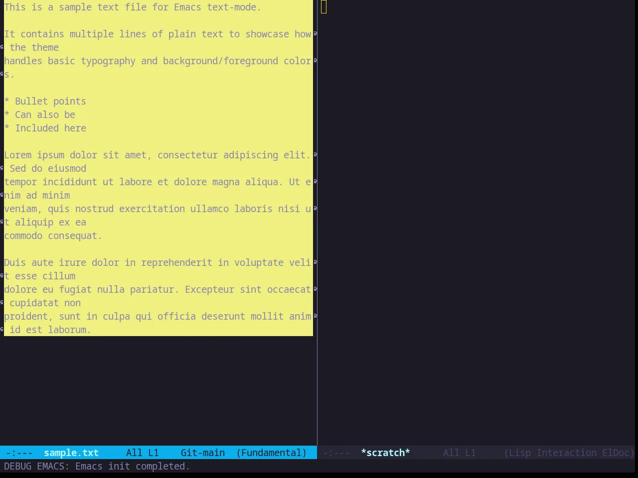 Zweilight Theme in fundamental-mode